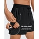 thumbnail image 5 of Shorts CRZ YOGA para Hombre Entrenamiento 5'' Secado Rápido Negro M, 5 of 8