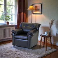 Muebles Altiro - Sofá Mateo 1 Cuerpos - Cuero Sintético Pu Negro