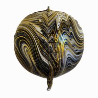 Globo Metalizado 4D 22"" Negro 1 Un Palms