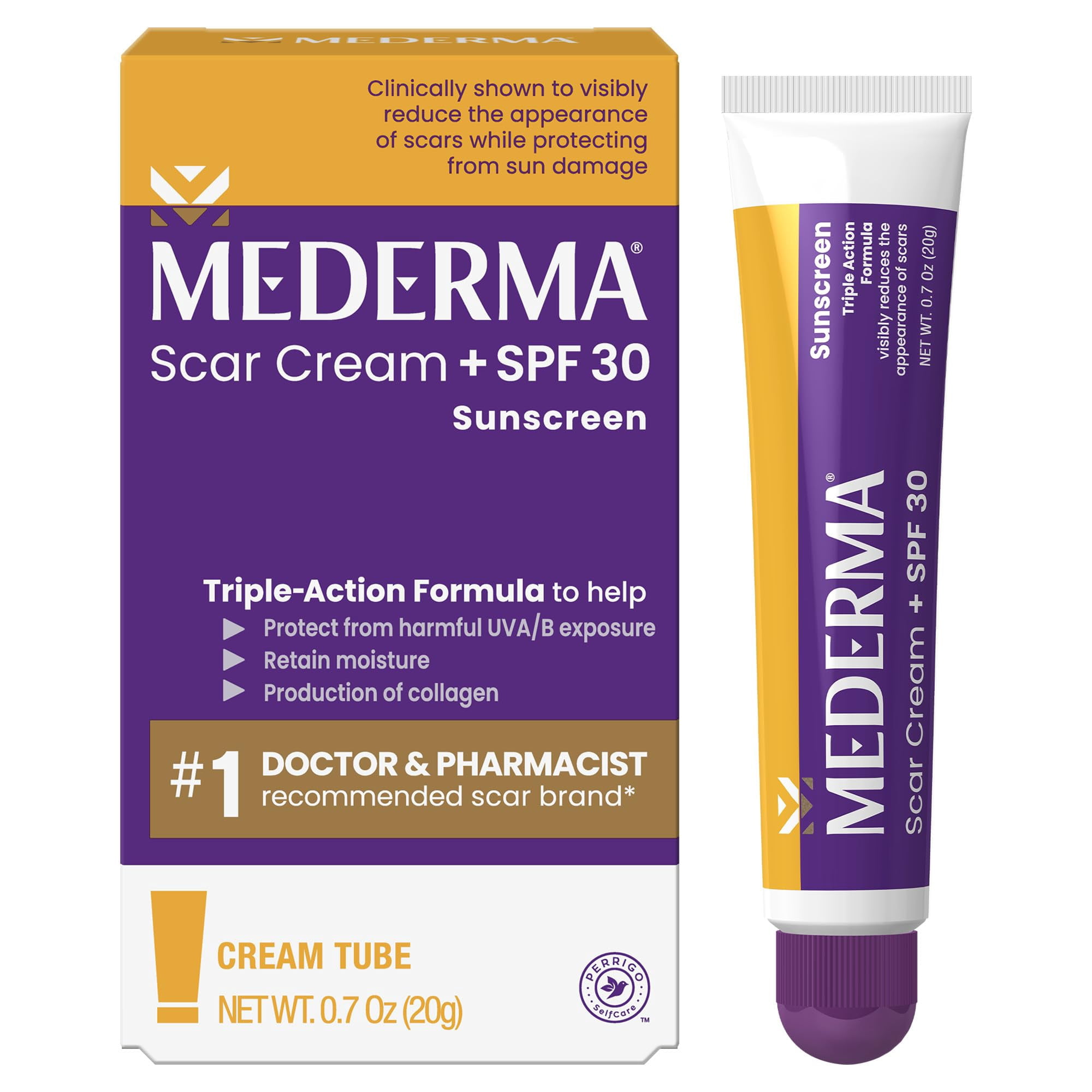 Crema Para Cicatrices Mederma Plus Spf 30 Protector Solar 20 G
