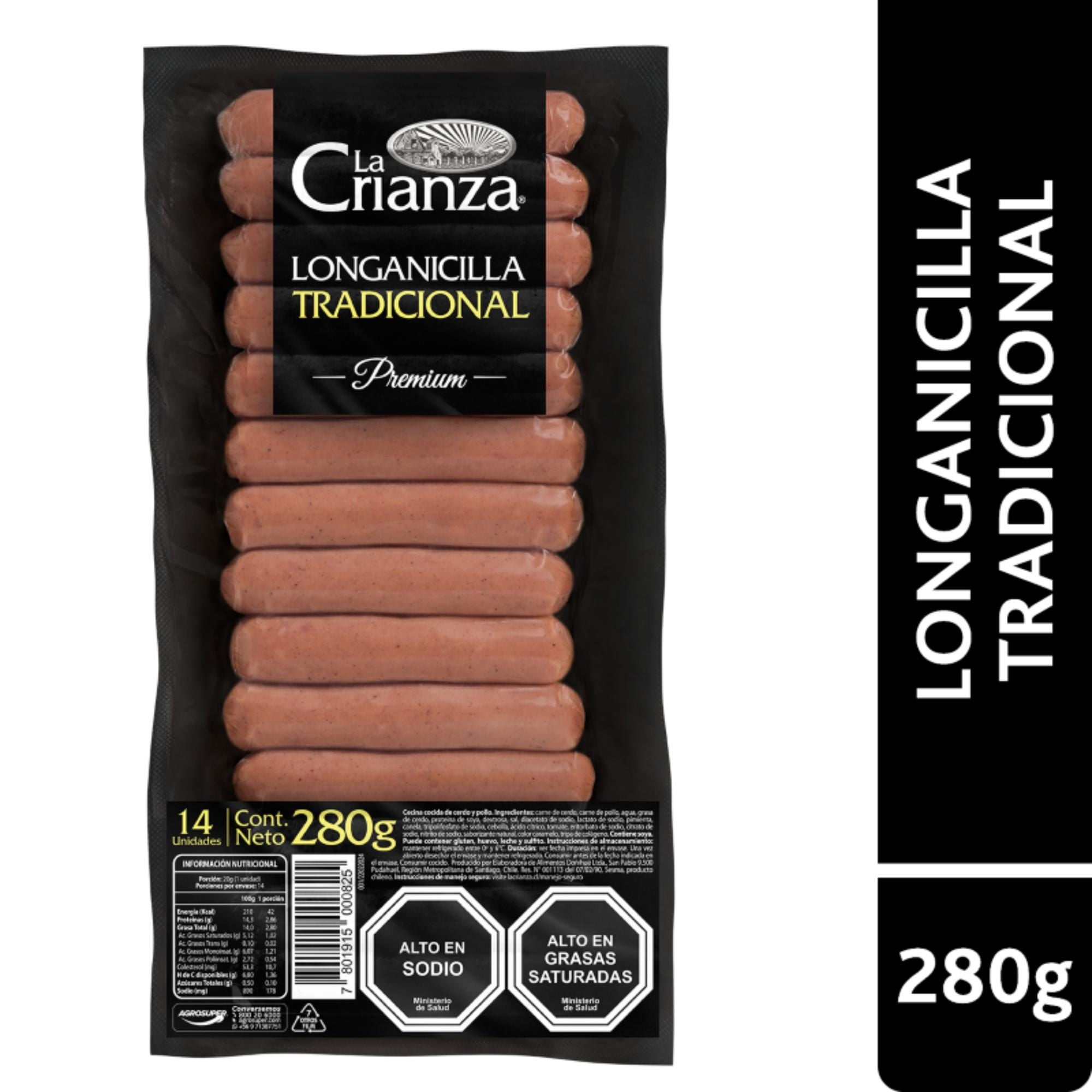 Longanicilla Tradicional 14 Un 280 g La Crianza
