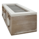 thumbnail image 2 of Caja de té de madera 3 divisiones dorada, 2 of 3