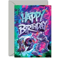 Tarjeta De Felicitación Giftzie Para 19 Cumpleaños De Epic Gamer, 5 X 7 Pulgadas
