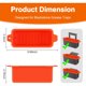 thumbnail image 2 of 2 revestimientos de silicona para recipiente de grasa, compatibles con planchas Blackstone de 36, 28, 22 y 17 pulgadas, 2 of 3
