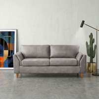 Latam Home - Sofa Milan 3C Con Resortes Pocket Cuero Kentucky Gris