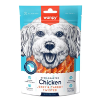 Wanpy Chicken Jerky & Carrot Sticks Dog 100 Gr