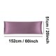 thumbnail image 2 of Funda de Almohada Corporal de Satén REGALWOVEN Funda de Almohada Larga Sedosa para Cabello y Piel, King Mauve, 2 of 7