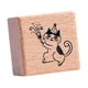 thumbnail image 3 of Cat Stamp lindo animal pequeño sello de goma de madera de 1.2 pulgadas para niños para el planificador de artesanía de bricolaje Tarjeta haciendo esta Fiesta, 3 of 5