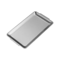 Bothyi - Bandeja De Acero Inoxidable Para Servir, Bandeja De Preparación Para Asar, Bandeja Organizadora Multifunción, 32 Cm X 16 Cm