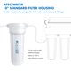 thumbnail image 4 of Carcasa de filtro APEC Water Systems HW-10 10 blanca con accesorios, 4 of 4