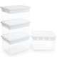 thumbnail image 1 of Caja de Almacenamiento Citylife 32QT Pack de 4 Transparentes con Tapa Convertible, 1 of 9