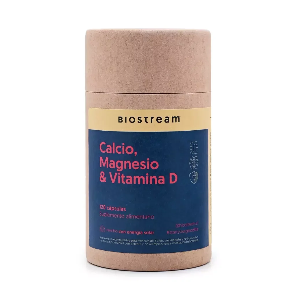 Calcio Magnesio & Vitamina D - 120 Caps | Biostream