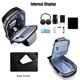 thumbnail image 4 of Bolso cruzado FANDARE 16x9x33 cm con puerto USB negro, 4 of 7
