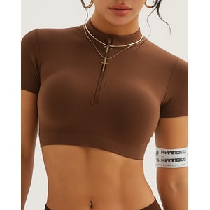 Flix Spa - Top Mujer Deportivo Ajuste Cómodo Cierre