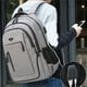 thumbnail image 2 of Large Capacity Backpack Men Laptop Backpacks 15.6 Oxford Black Solid High School Bags Teen College Boy Gril Student Backpack, 2 of 3