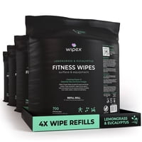 Wipex - Dispensador De Toallitas De Gimnasio, Toallitas De Recarga, 2800 Unidades, Para Equipos