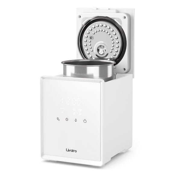 Humidificador Livatro Warm Mist de acero inoxidable de 3 litros con modo de reposo