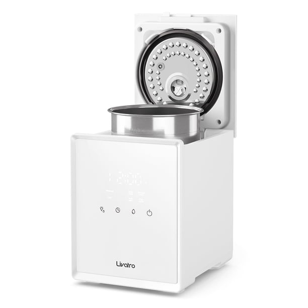 Humidificador Livatro Warm Mist de acero inoxidable de 3 litros con modo de reposo