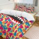 thumbnail image 1 of Orange Yellow Blue Yellow Bape Shake Camo Comforter Set Soft 3 Pcs Twin Bedding Sets Thicken for All Season, 1 of 5