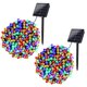 thumbnail image 1 of Luces solares navideñas Joomer 400 LED, 22 m, multicolor, paquete de 2, 1 of 8