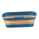 thumbnail image 5 of Cubo De Agua Plegable Para Fregona Con Ruedas, Ahorro De Espacio Para Senderismo, Picnics, Azul Y Marrón, 5 of 5