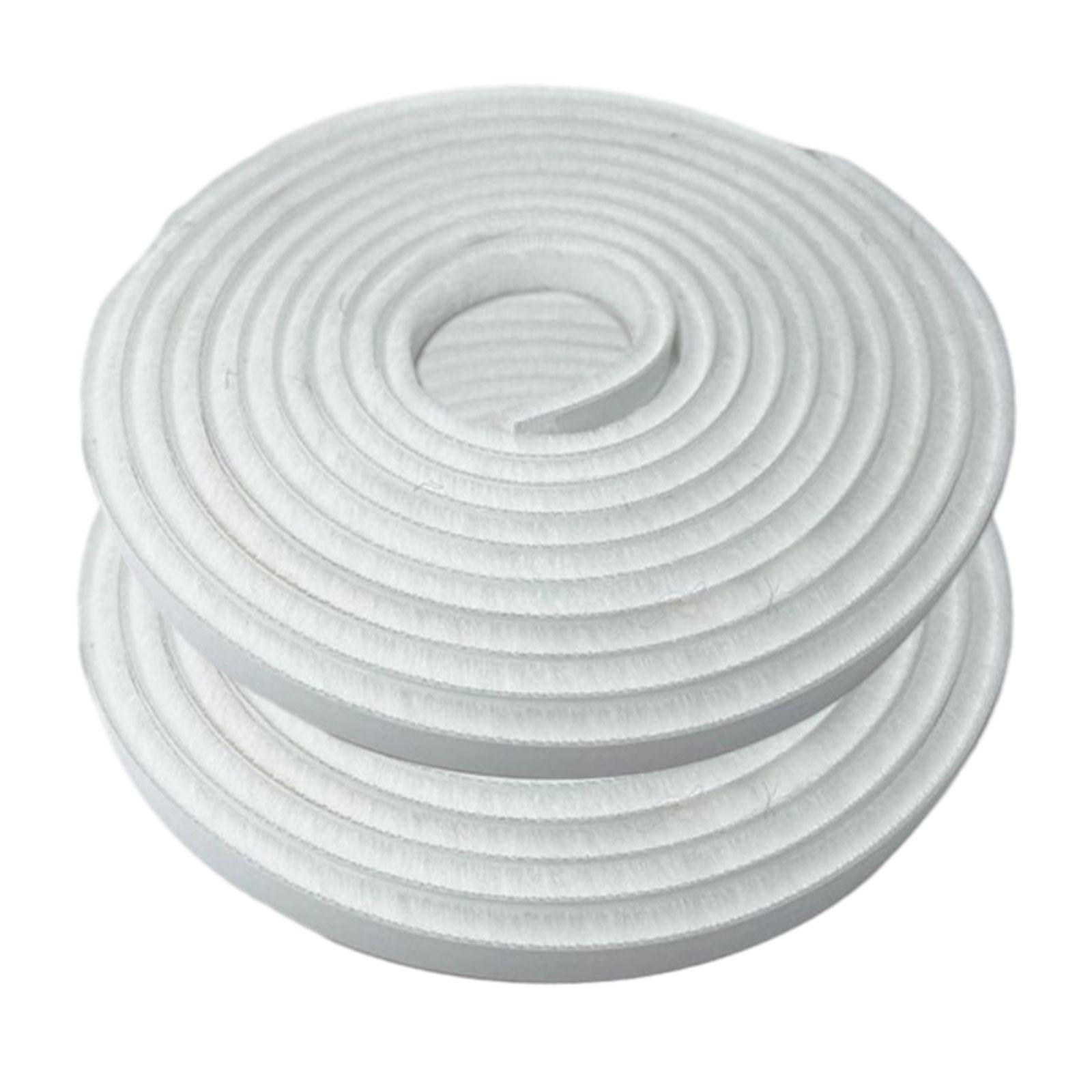 Magideal - Cinta De Sellado De 2 Piezas, Burlete, Resistente Al Viento, Fuerte Adherencia, Tira De Sellado Para Puertas Y Ventanas, Burlete Para Puertas Y Ventan Blanco