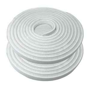 Magideal - Cinta De Sellado De 2 Piezas, Burlete, Resistente Al Viento, Fuerte Adherencia, Tira De Sellado Para Puertas Y Ventanas, Burlete Para Puertas Y Ventan Blanco