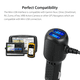 thumbnail image 3 of Cargador de coche para Garmin Nuvi, 2 puertos USB, 12 V/36 V, adaptador de corriente para vehículo, cable mini USB integrado para Garmin GPS Nuvi 200 57LM 67 C255 2539LMT 2597LMT, 3 of 5