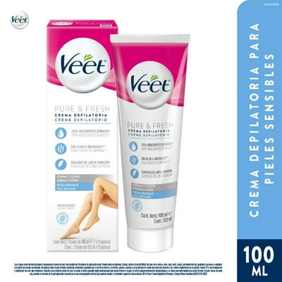 Crema Depilatoria Corporal Silk & Fresh Piel Sensible 100 Ml Veet