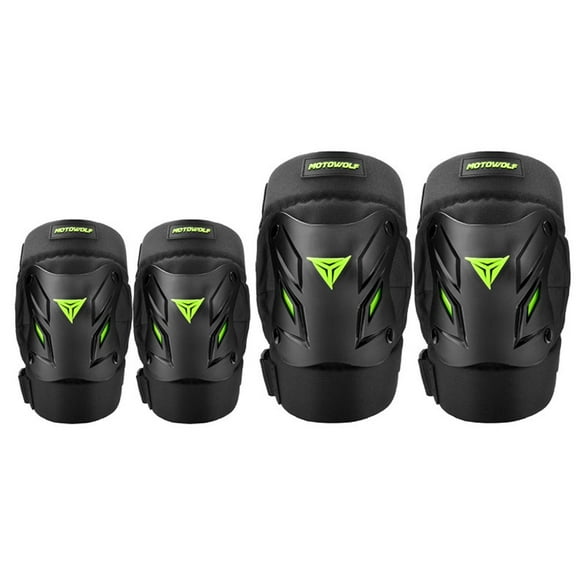Pack de Rodilleras Cortas y Coderas para Motociclismo Motowolf 1034HJ-G