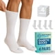 thumbnail image 1 of Calcetines para diabéticos Doctor's Choice para hombre, blancos, 10-13, talla 4 pares, 1 of 6