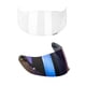 thumbnail image 4 of 2x Visor De Casco Para Gafas De Protección De Motocicleta K3 / K4 Transparente + Azul, 4 of 5