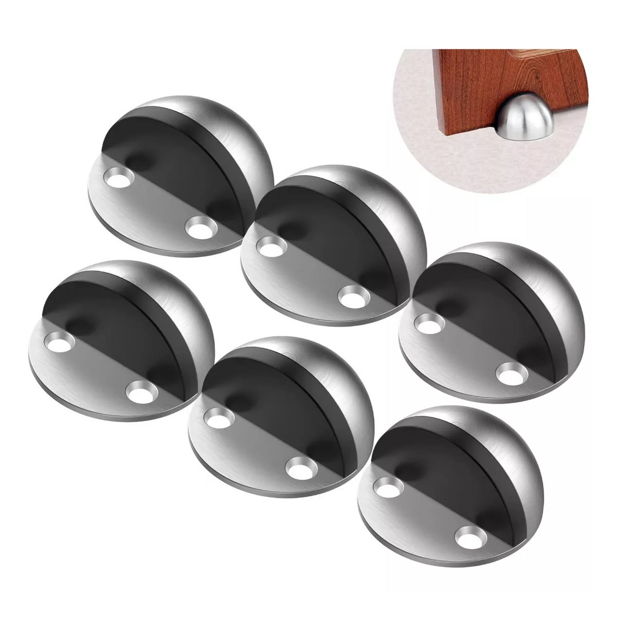 Genérico - X6 Tope De Puerta Topes Para Puertas Anti Golpes Media Luna