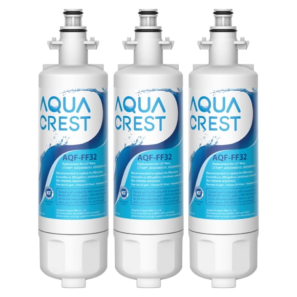 Filtro de agua para refrigerador AQUA CREST 469690 ADQ36006101, paquete de 3