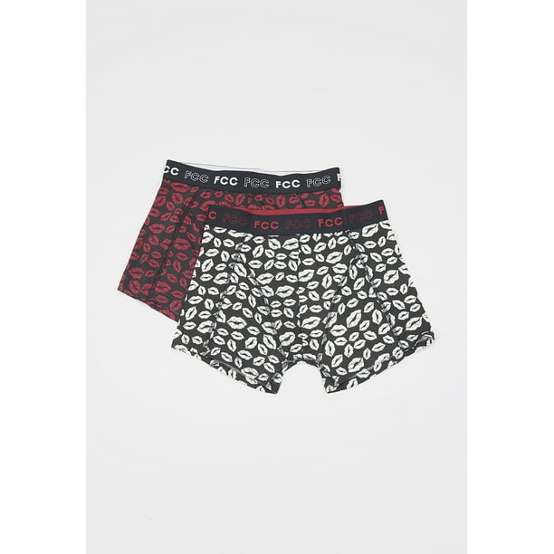 Bóxer Hombre Bipack Print Rojo Corona