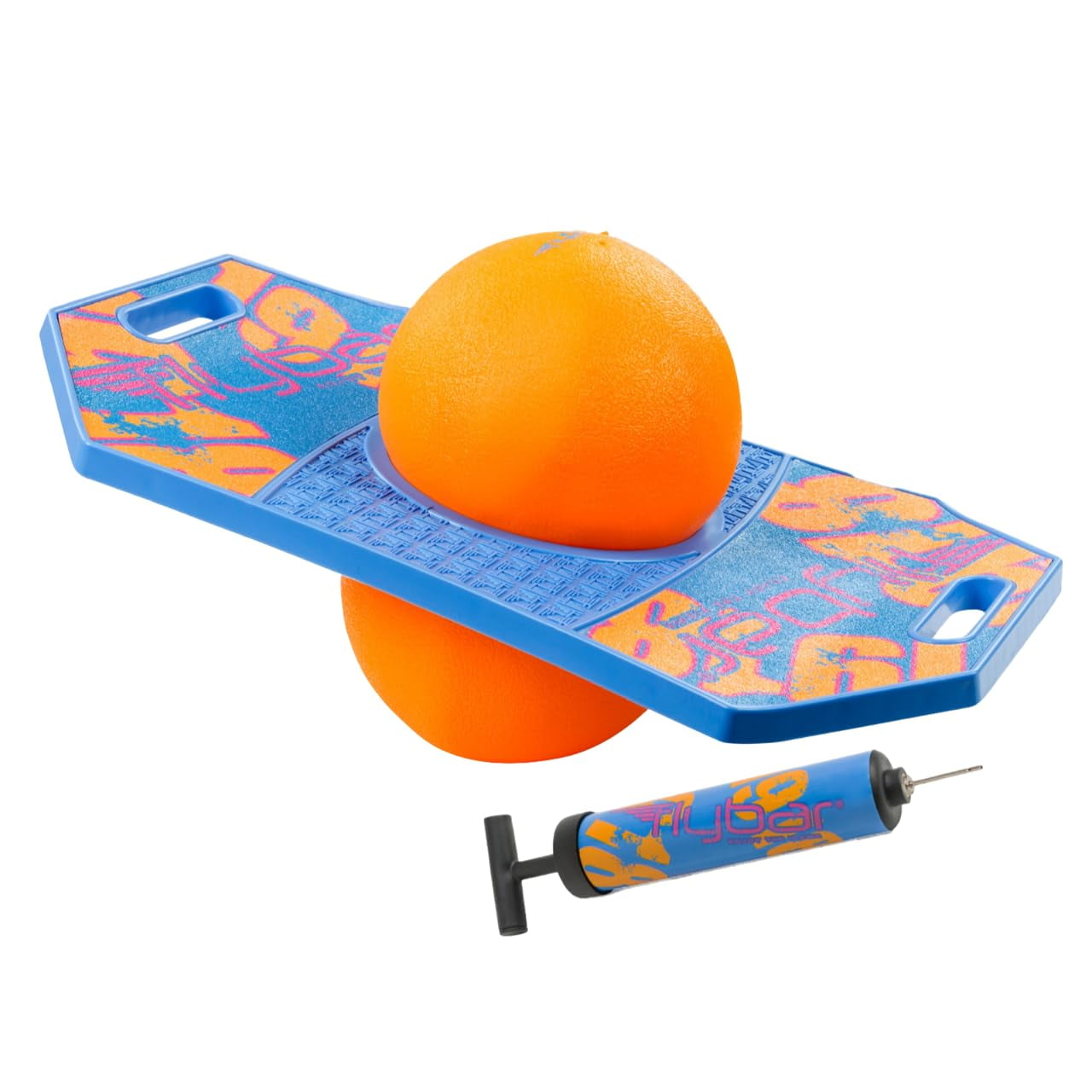 Flybar Pogo Trick Ball Blue Dawn 2 Para Niños Mayores De 6 Años Con Bomba