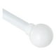 thumbnail image 4 of Set Doble De Barras Para Cortina Extensible 200-250 Cm De Metal Diámetro 13/16 Mm Soporte De Muro Terminal Bola Color Blanco, 4 of 5