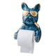 thumbnail image 5 of Soporte de papel higiénico creativo Soporte de toalla de papel de montaje Soporte de estante de papel Organizador Escultura de perro, para el arte de Azul, 5 of 5