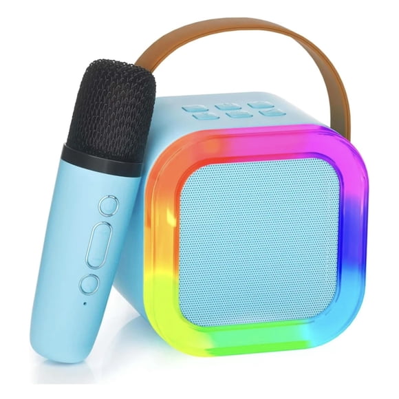 Parlante Karaoke Portátil Bluetooth con Micrófono K12 - Azul