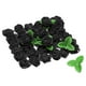 thumbnail image 1 of Cabezas de Rosa de Espuma Uxcell 1.4" Negro con Hojas 5 cm, 1 of 3