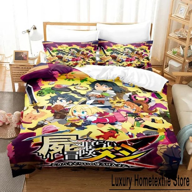 Disgaea Bedding Set Duvet Cover Bed Set Quilt Cover Pillowcase Comforter Size Boys Adult Bedding Set Bed Sheets