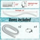 thumbnail image 2 of 2 Und Pack Manguera Filtro Piscina Para Intex Bestway 150cm Blanco, 2 of 3