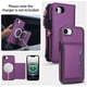 thumbnail image 3 of For iPhone 17e [Bloqueo RFID] Funda Billetera Multifuncional 2 en 1 de Cuero PU Suave con Tapa Magnética, Múltiples Ranuras para Tarjetas, Bolsillo con Cierre y Correa de Hombro y Correa de Muñeca, 3 of 8