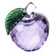 thumbnail image 2 of 4x5.5cm Colorido Crystal Apple Handcraft Christmas Eve Souvenir Purple, 2 of 5