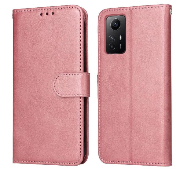 Funda Billetera para Xiaomi Redmi Note 12s 4G con Porta Tarjetas y Soporte Ajustable Rosa