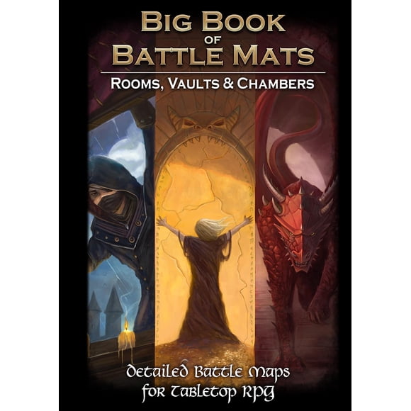 Mapas de juegos de mesa Big Book of Battle Mats Rooms Vaults & Chambers