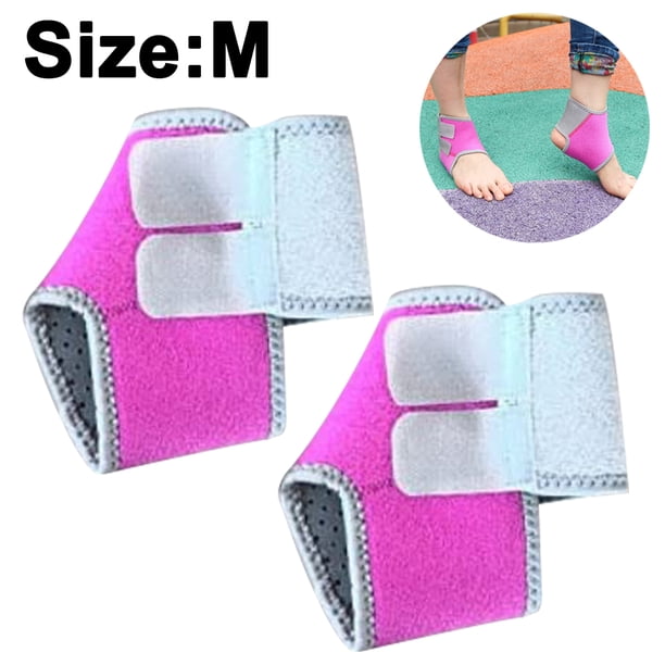 2 piezas de tobilleras de compresión para niños, ajustables, antideslizantes, para tendones, para deportes, baile, soporte estabilizador para pies, protectores para prevenir lesiones y proteger esguin