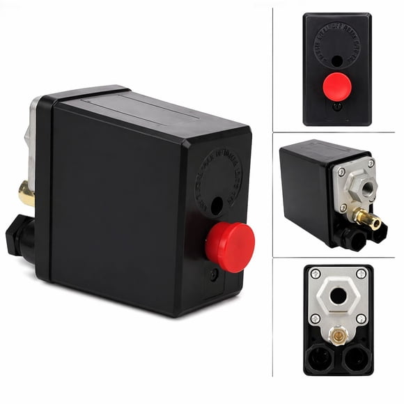 Presostato para Compresor de Aire 1 Vía con Botón Reset | Control Automático de Presión