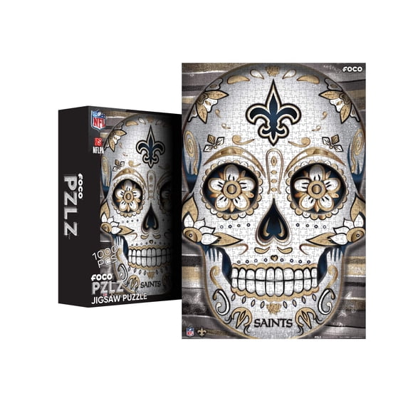 Rompecabezas FOCO New Orleans Saints NFL Sugar Skull 1000 unidades