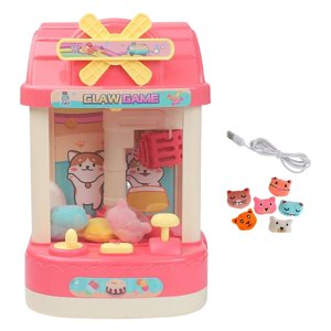 Bothyi - Mini Máquina De Garras De Peluche Con Música E Iluminación Pequeño Regalo Para Niños Rosa